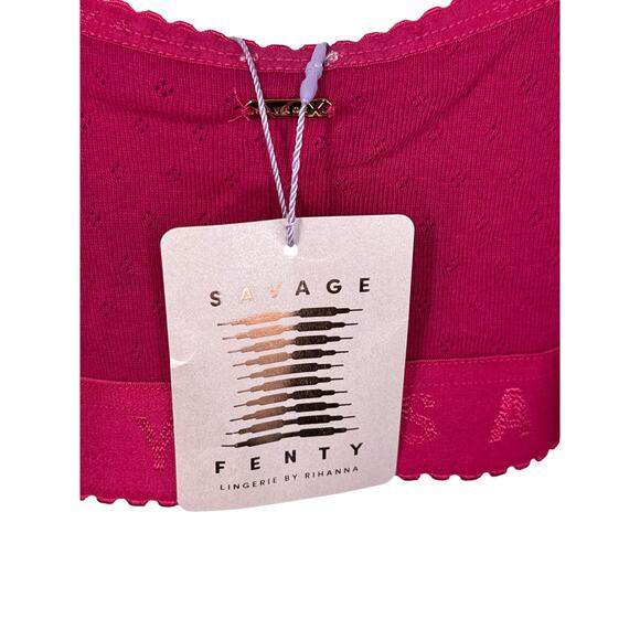SAVAGE X FENTY Crop Top, NWT, Size XL, Pink - Picture 5 of 9